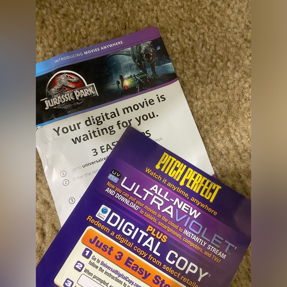 Over 1000 Digital Codes on Fandango at Home, Movies Anywhere, & ITunes!